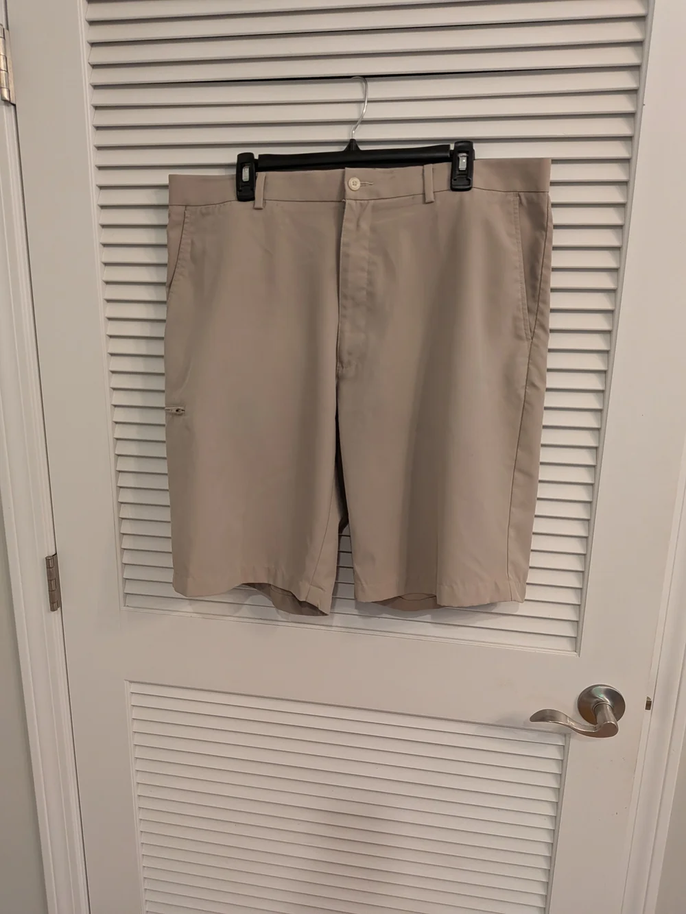 #1.Grand Slam Men's Performance Golf Shorts - Beige Size 38